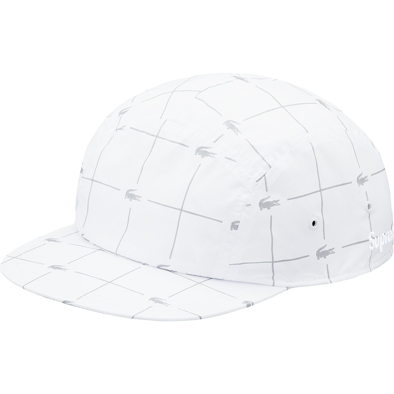 Supreme®/LACOSTE Reflective Grid Nylon Camp Cap view 19